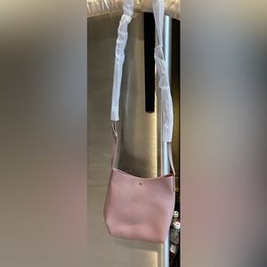 Anthropologie Samara Pink Vegan Leather Crossbody Bag